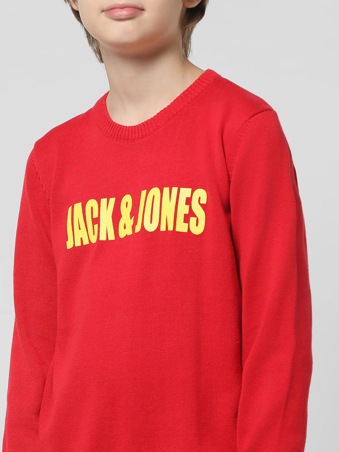 Red Logo Print Pullover - Image 4