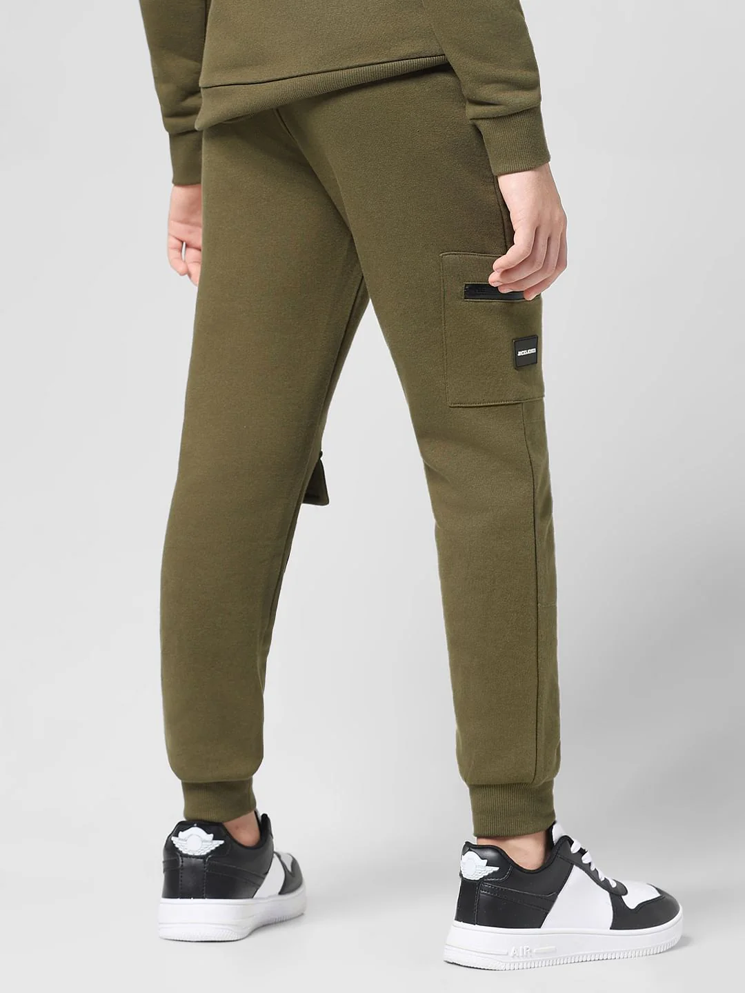 JUNIOR BOYS Green Utility Co-ord Set Sweatpants - Image 3