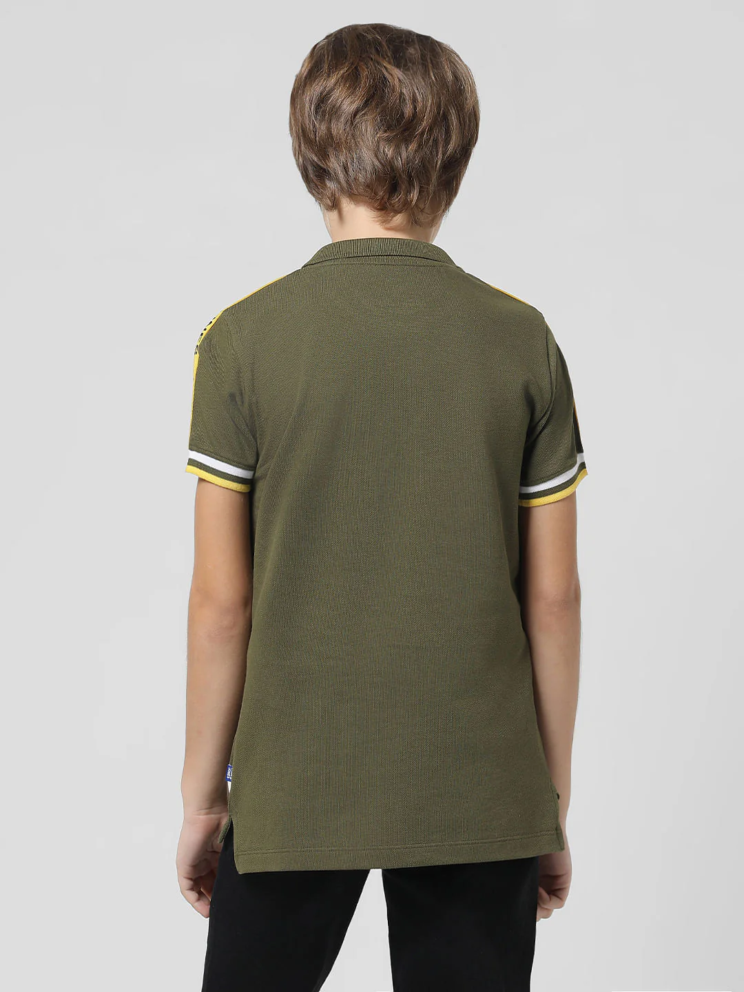 Green Contrast Tipping Polo T-shirt - Image 3