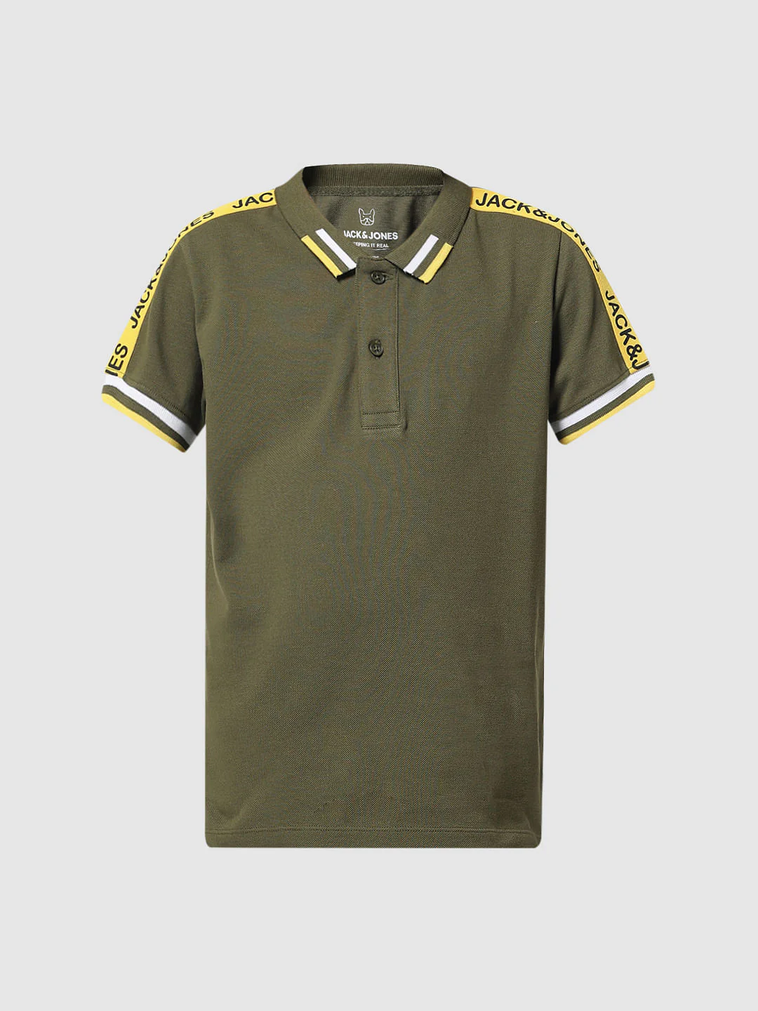 Green Contrast Tipping Polo T-shirt - Image 6
