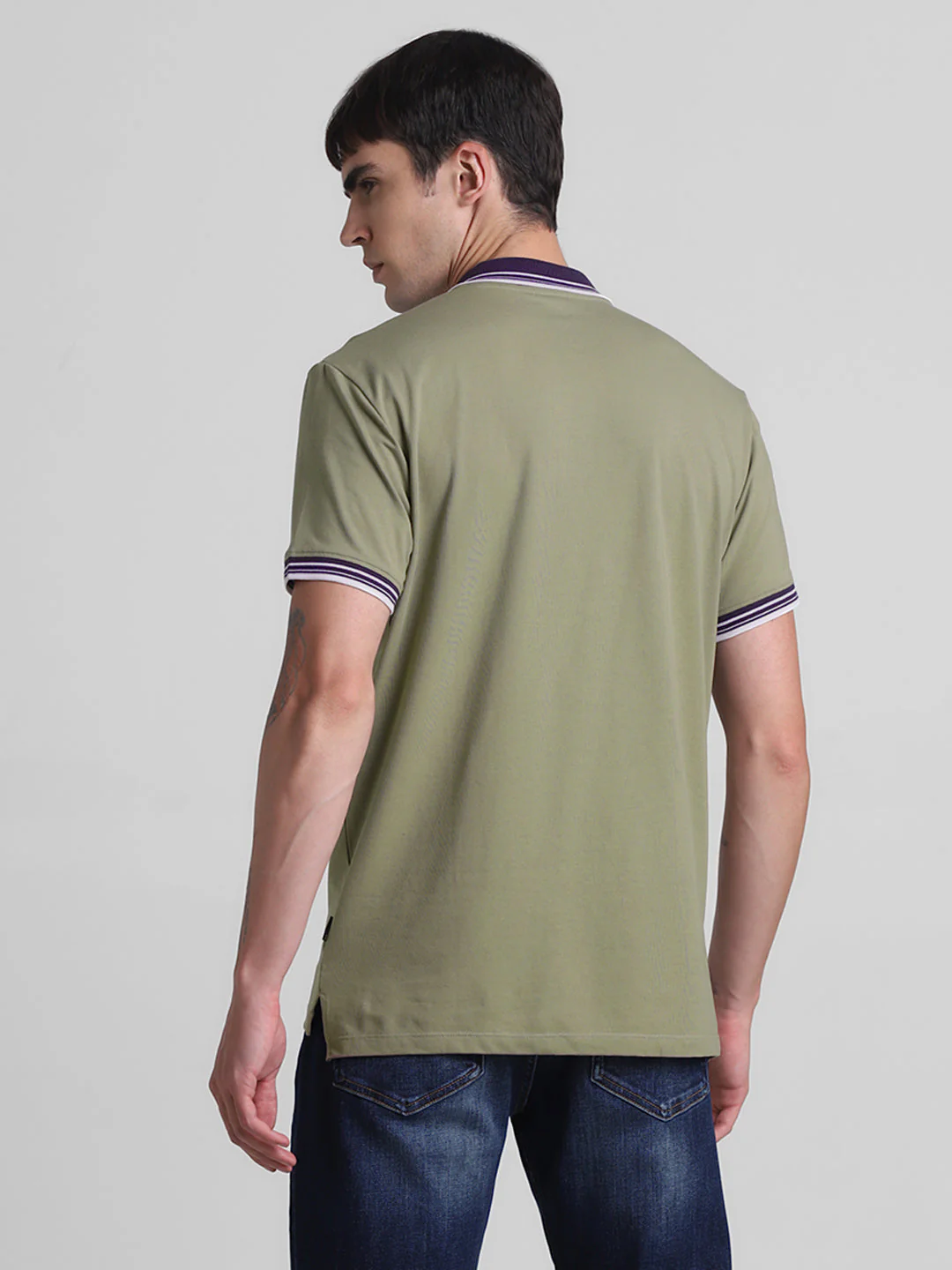 Green Zip Detail polo - Image 4