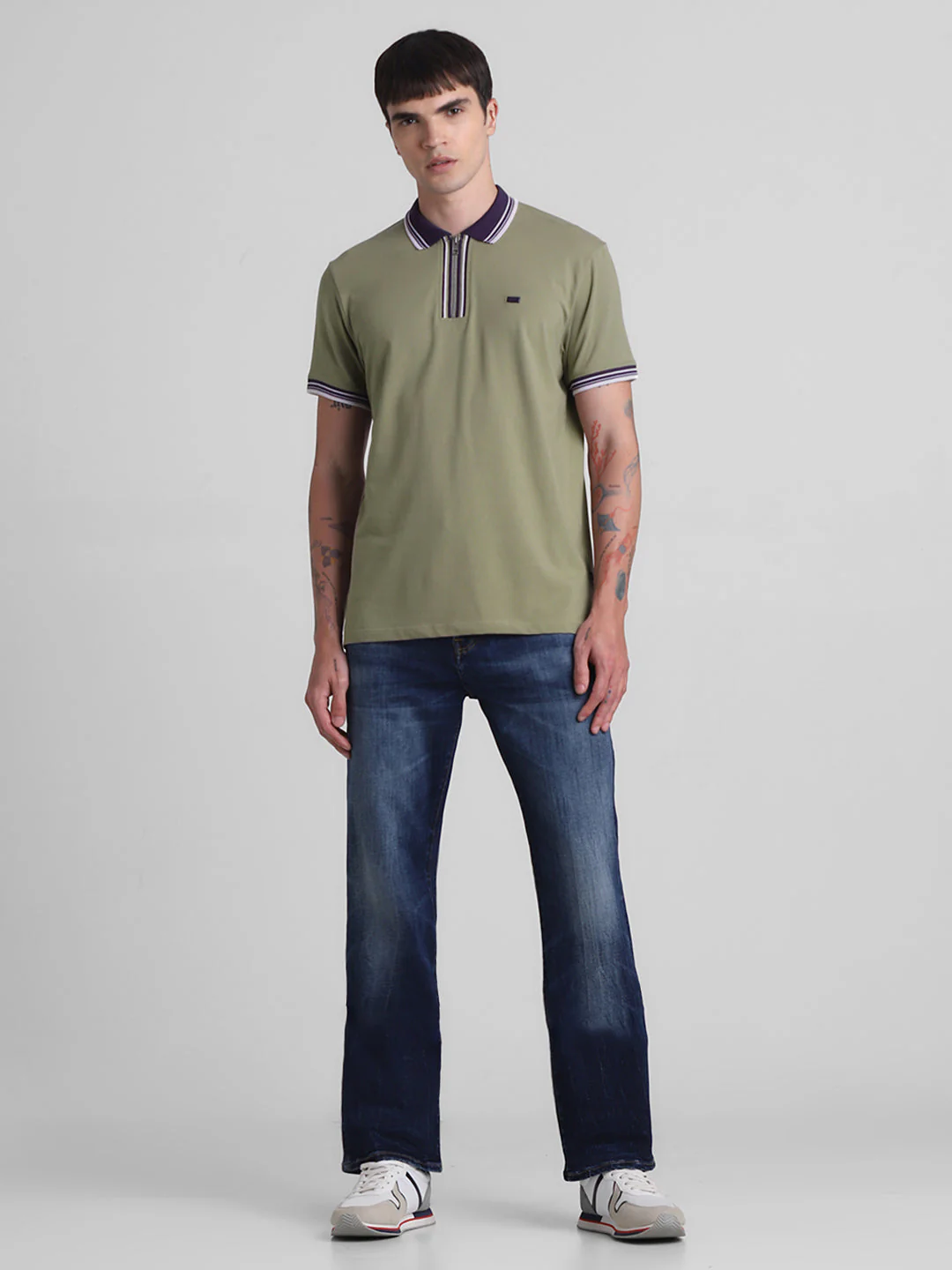 Green Zip Detail polo - Image 6