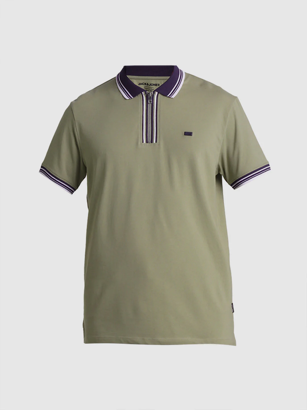 Green Zip Detail polo - Image 7