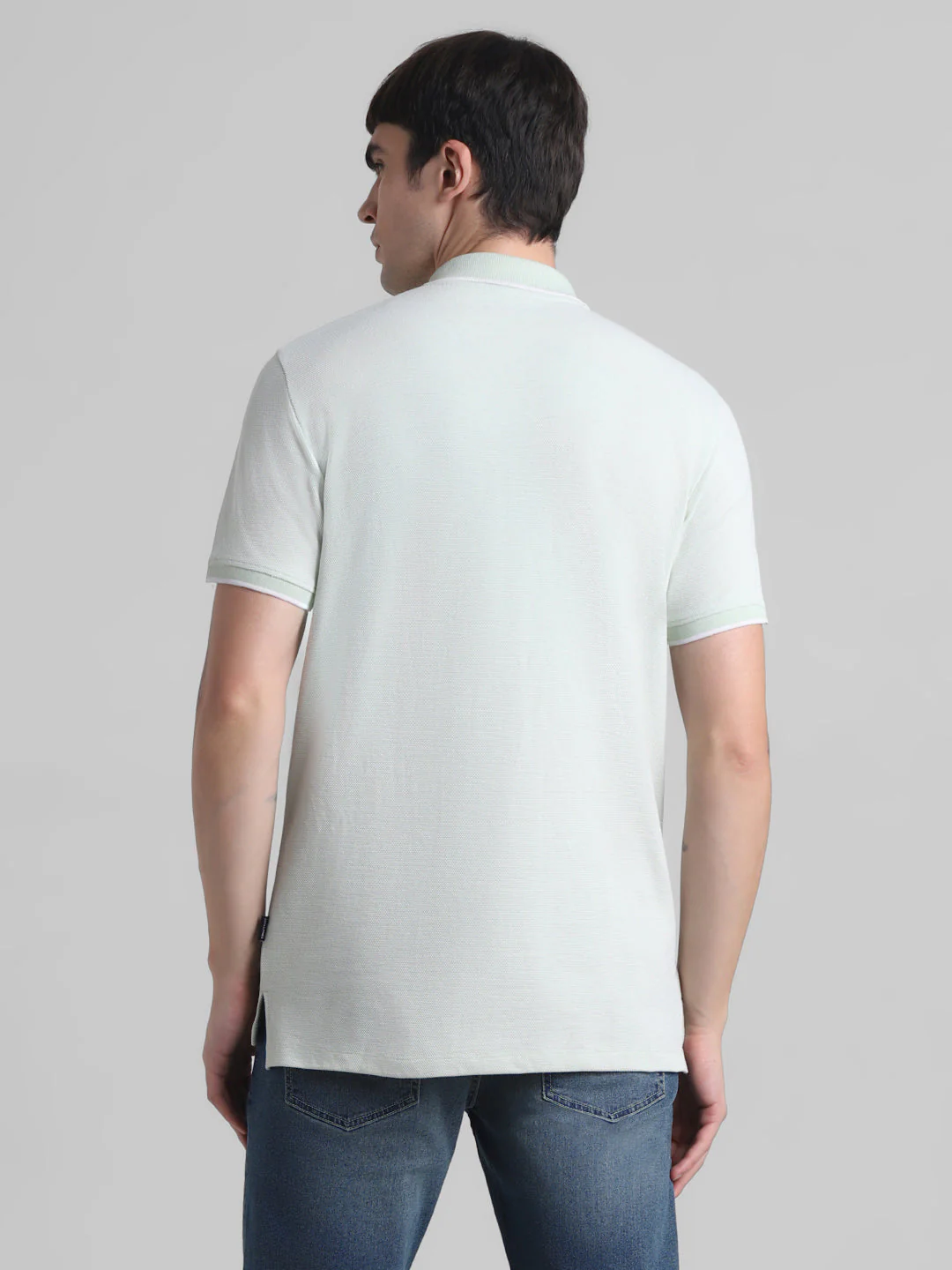 Green Zip Detail Polo - Image 4