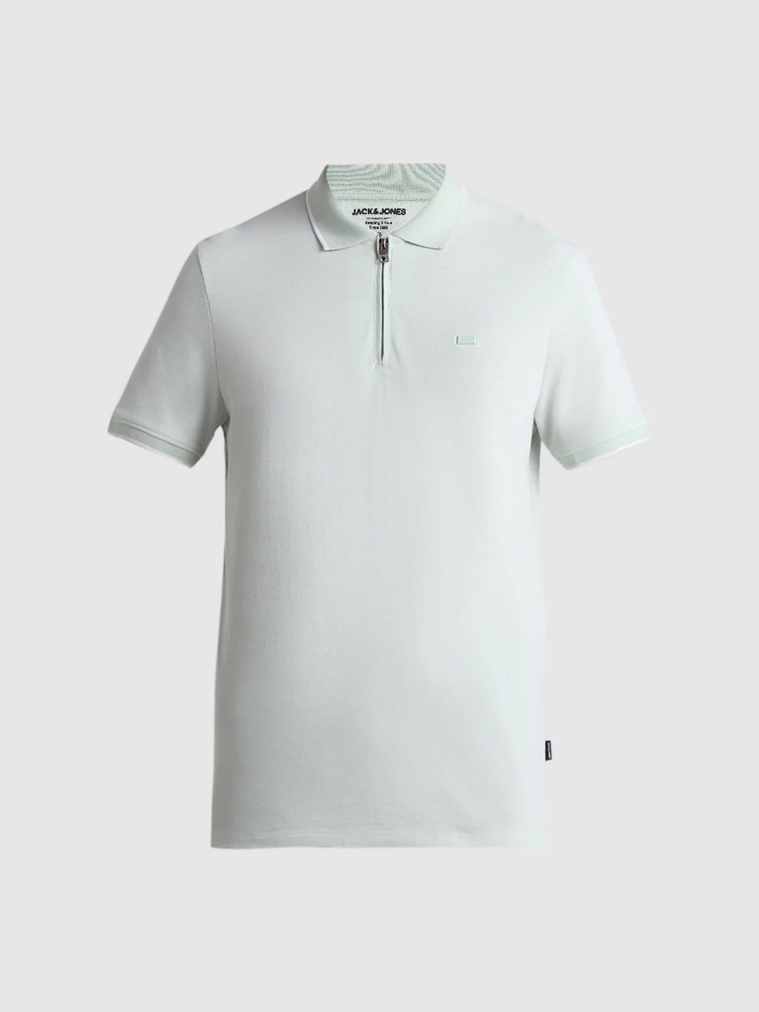 Green Zip Detail Polo - Image 7