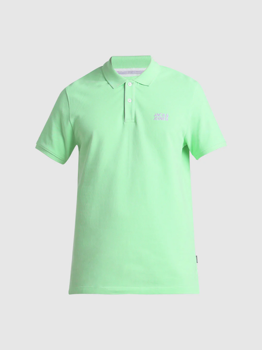Green Logo Print Cotton Polo - Image 7