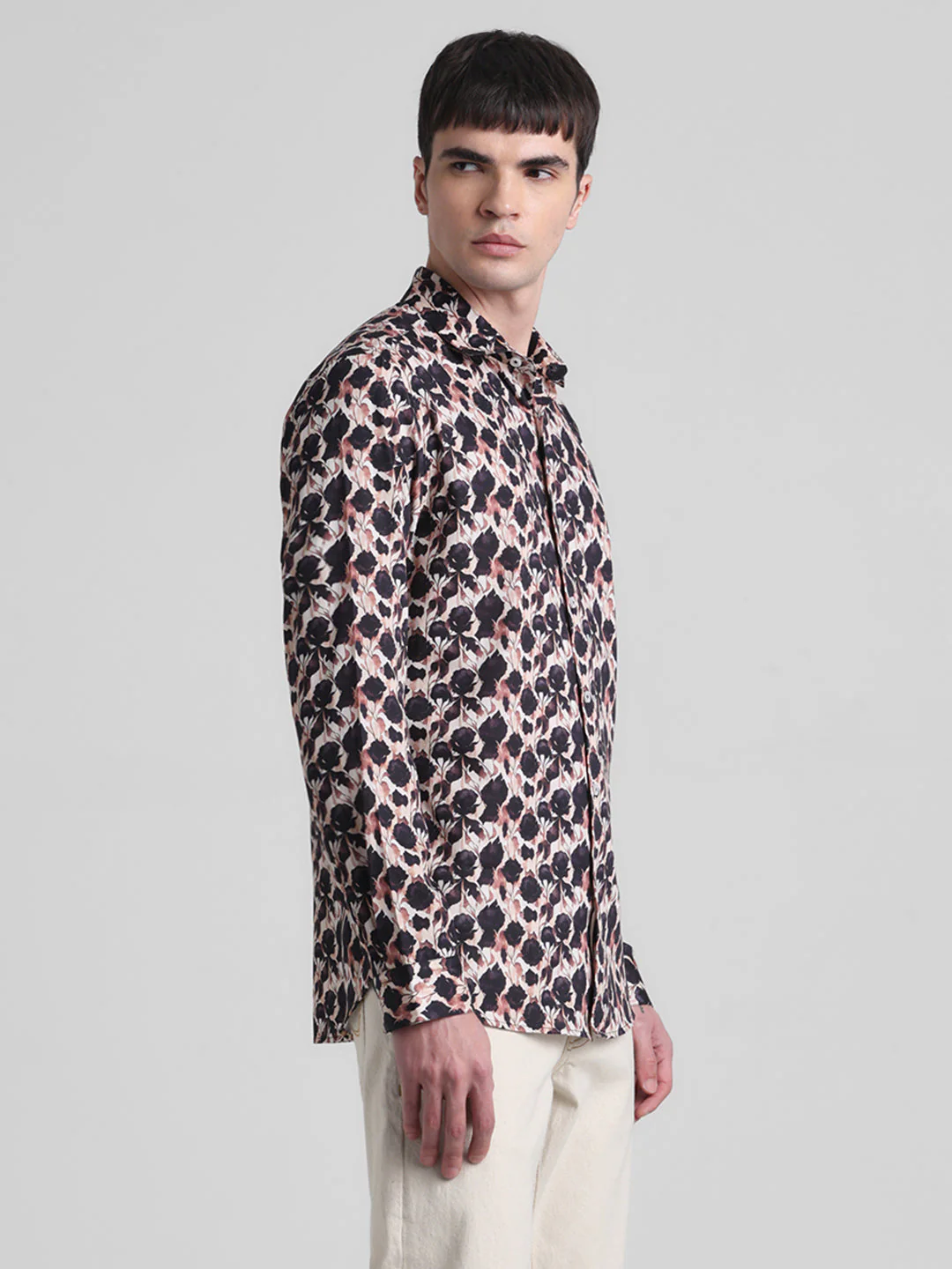 Abstract Floral Print Shirt - Image 3