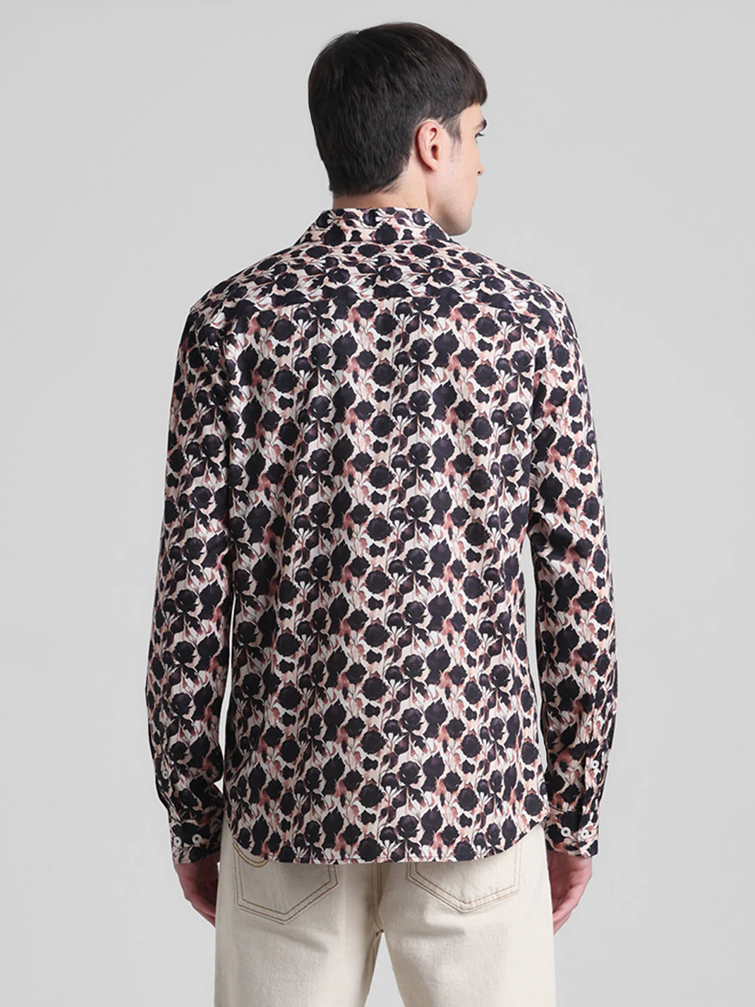 Abstract Floral Print Shirt - Image 4