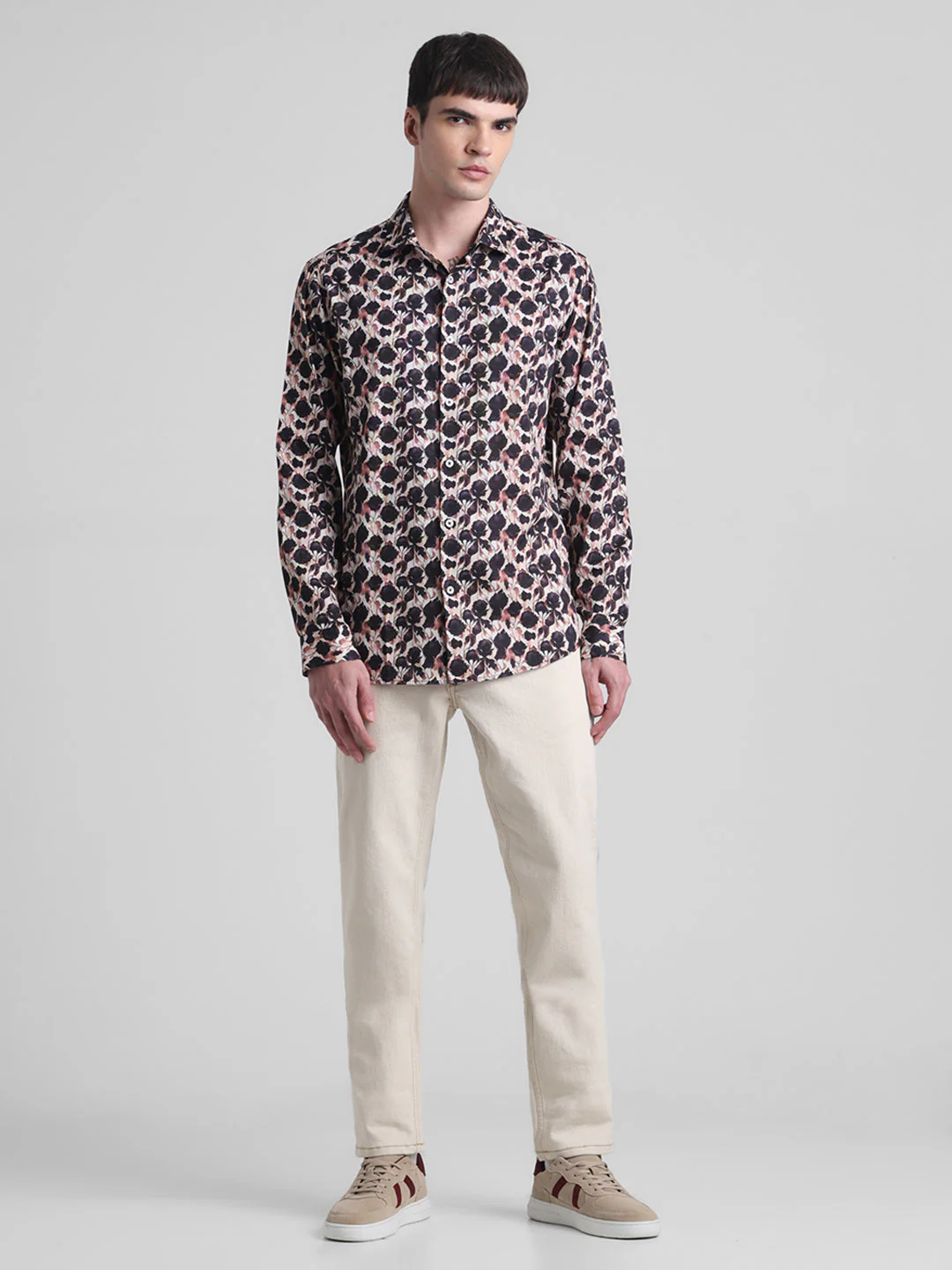 Abstract Floral Print Shirt - Image 6