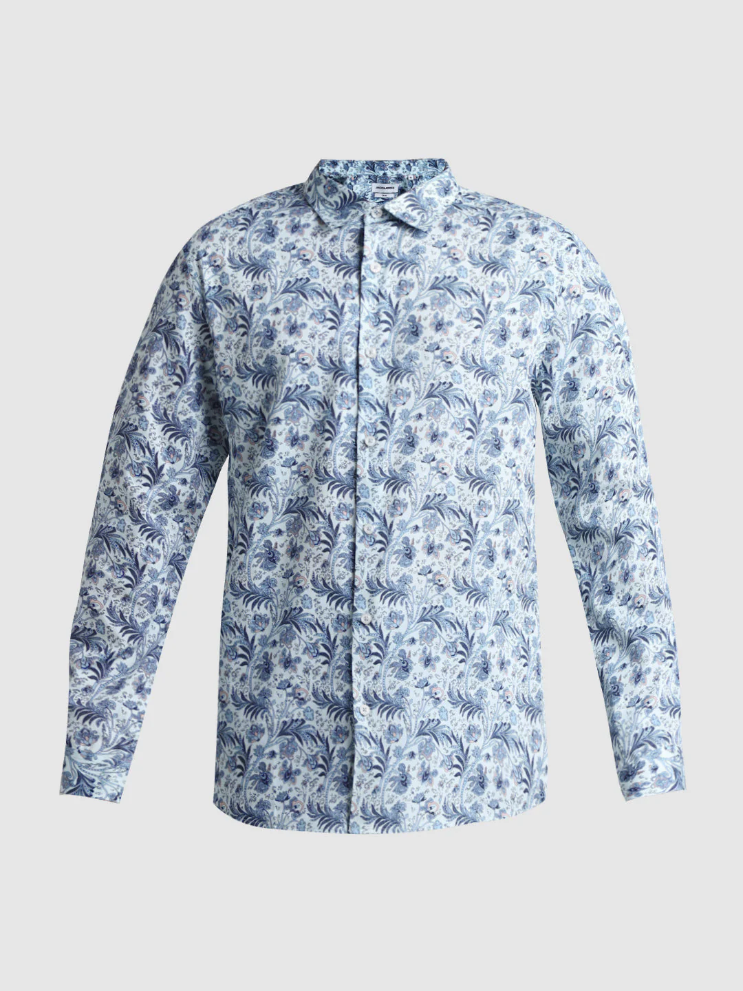 Blue Paisley Print Shirt - Image 7