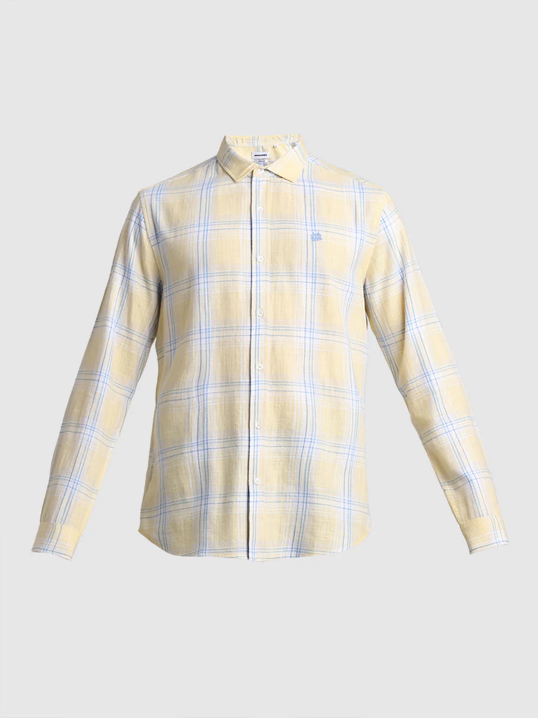 Yellow Check Cotton Shirt - Image 7