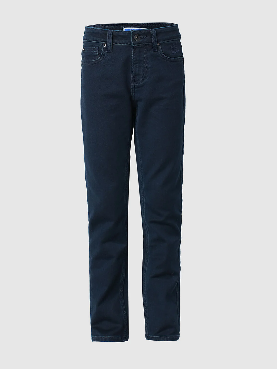 Boys Dark Blue Mid Rise Slim Fit Jeans - Image 7