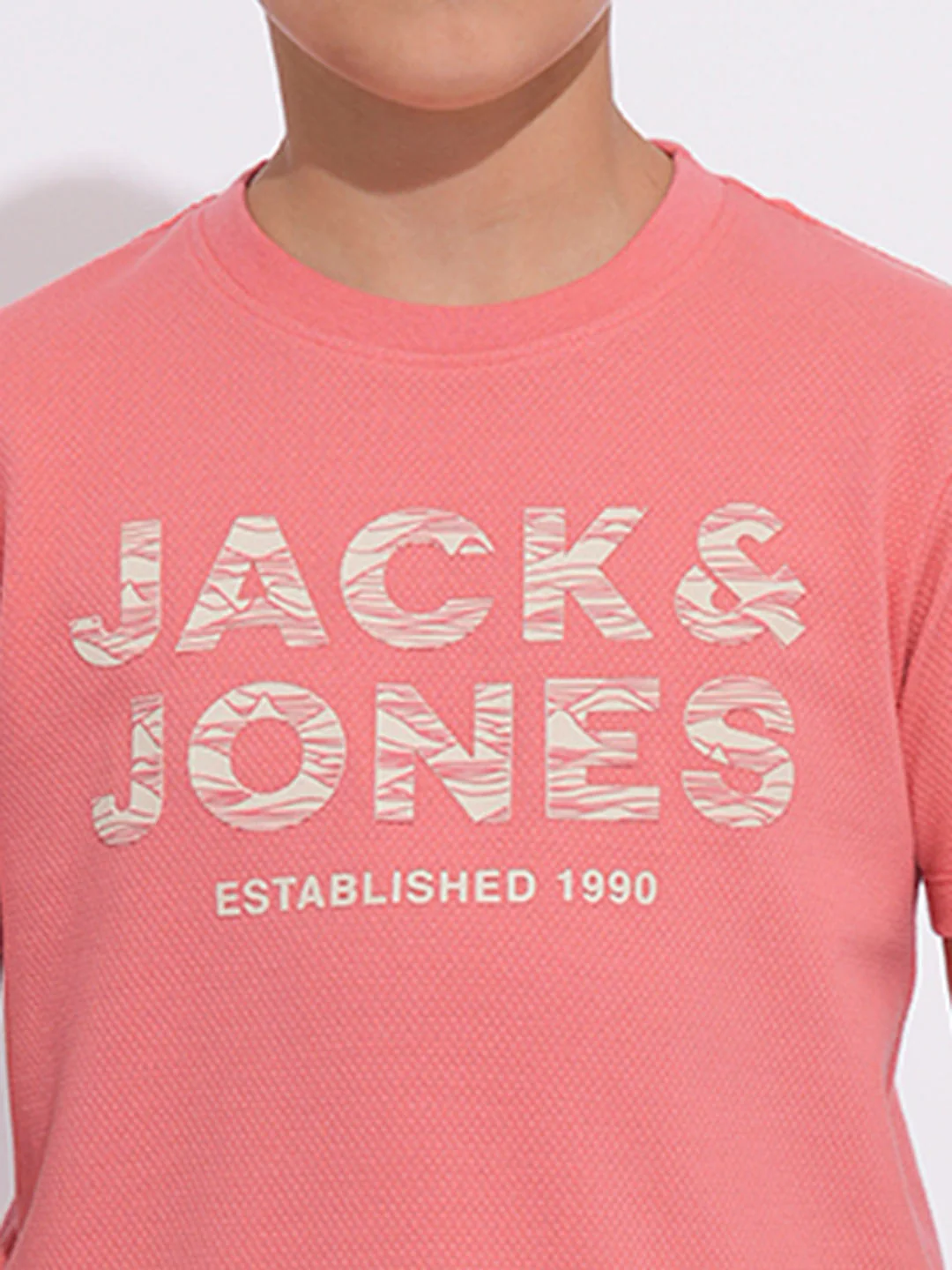 Coral Logo Print Crew Neck T-shirt - Image 6