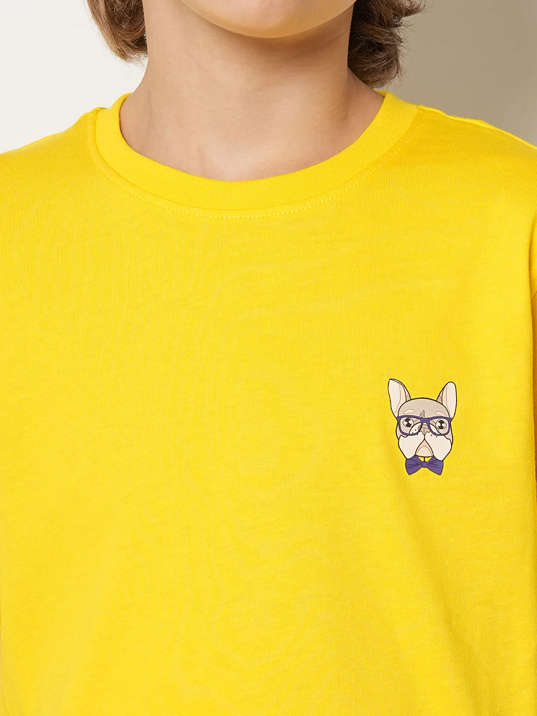 Boys Yellow Doggo Logo Print T-shirt - Image 6