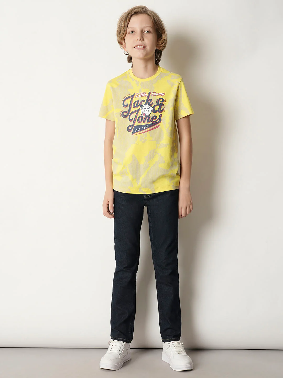 Boys Yellow Printed T-shirt - Image 5