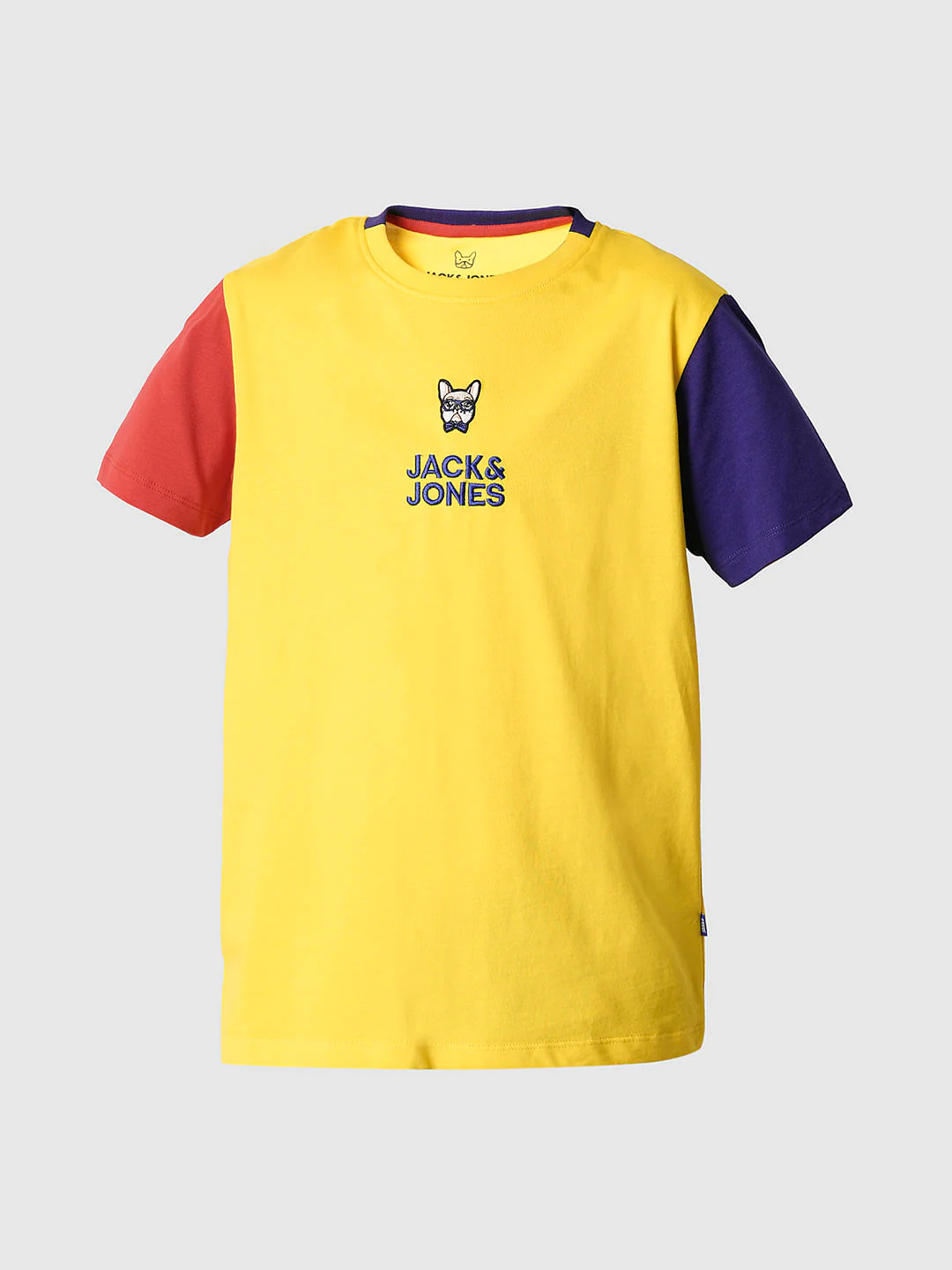 Boys Yellow Colourblocked T-shirt - Image 7
