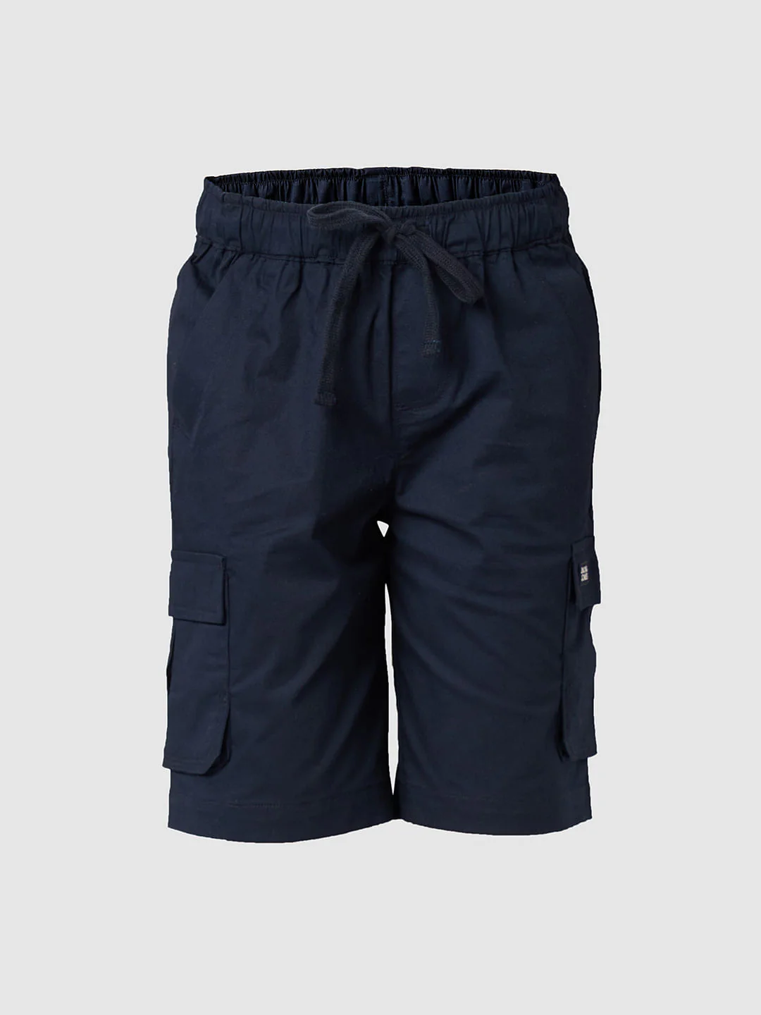 Boys Blue Cotton Cargo Shorts - Image 7