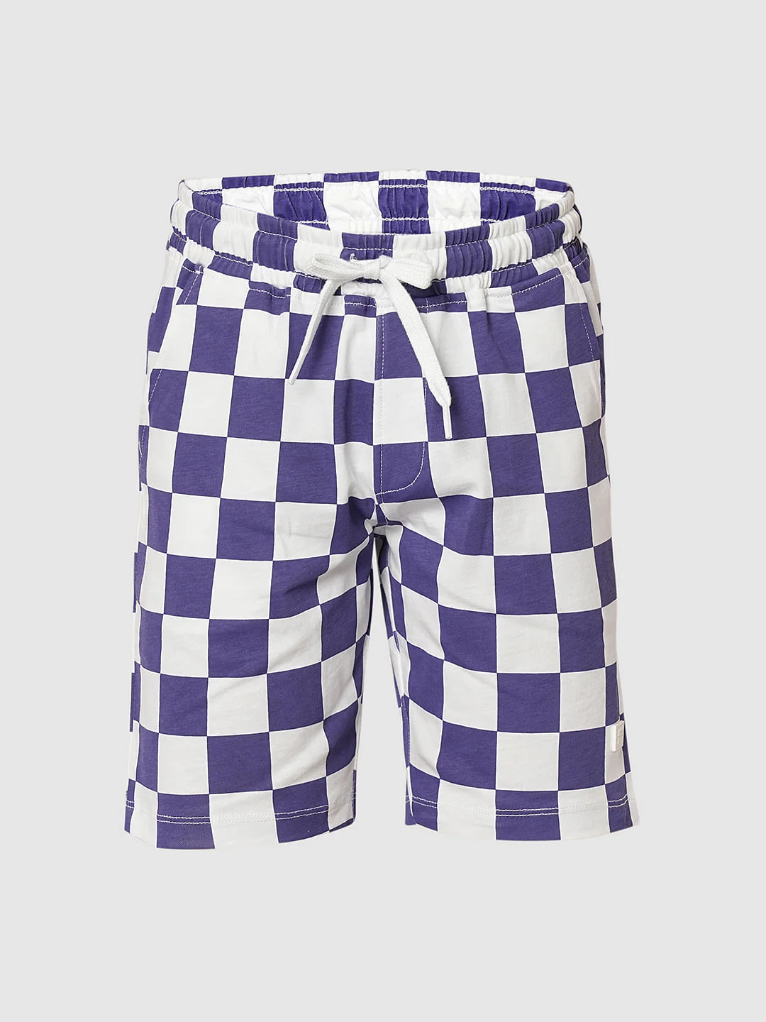 Boys Purple Dog Print Knit Shorts - Image 7