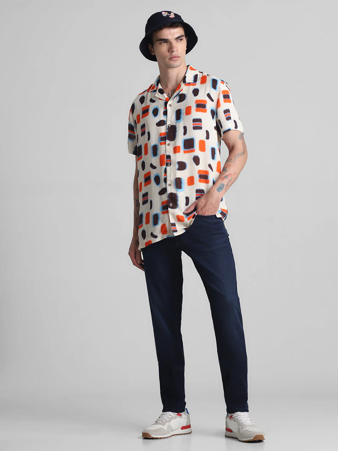 Dark Blue 5 Pocket Glenn Slim Fit Jeans - Image 6