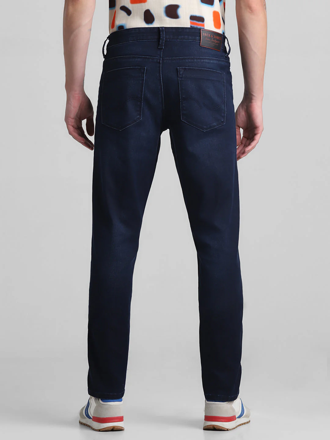 Dark Blue 5 Pocket Glenn Slim Fit Jeans - Image 9