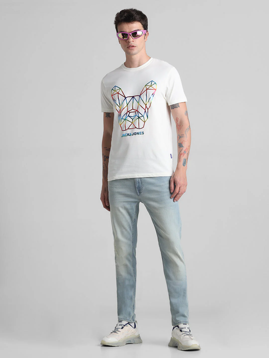 Light Blue Washed Ben Skinny Jeans - Image 6