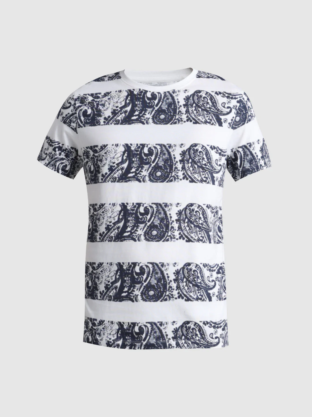 White printed Cotton T-shirt - Image 7