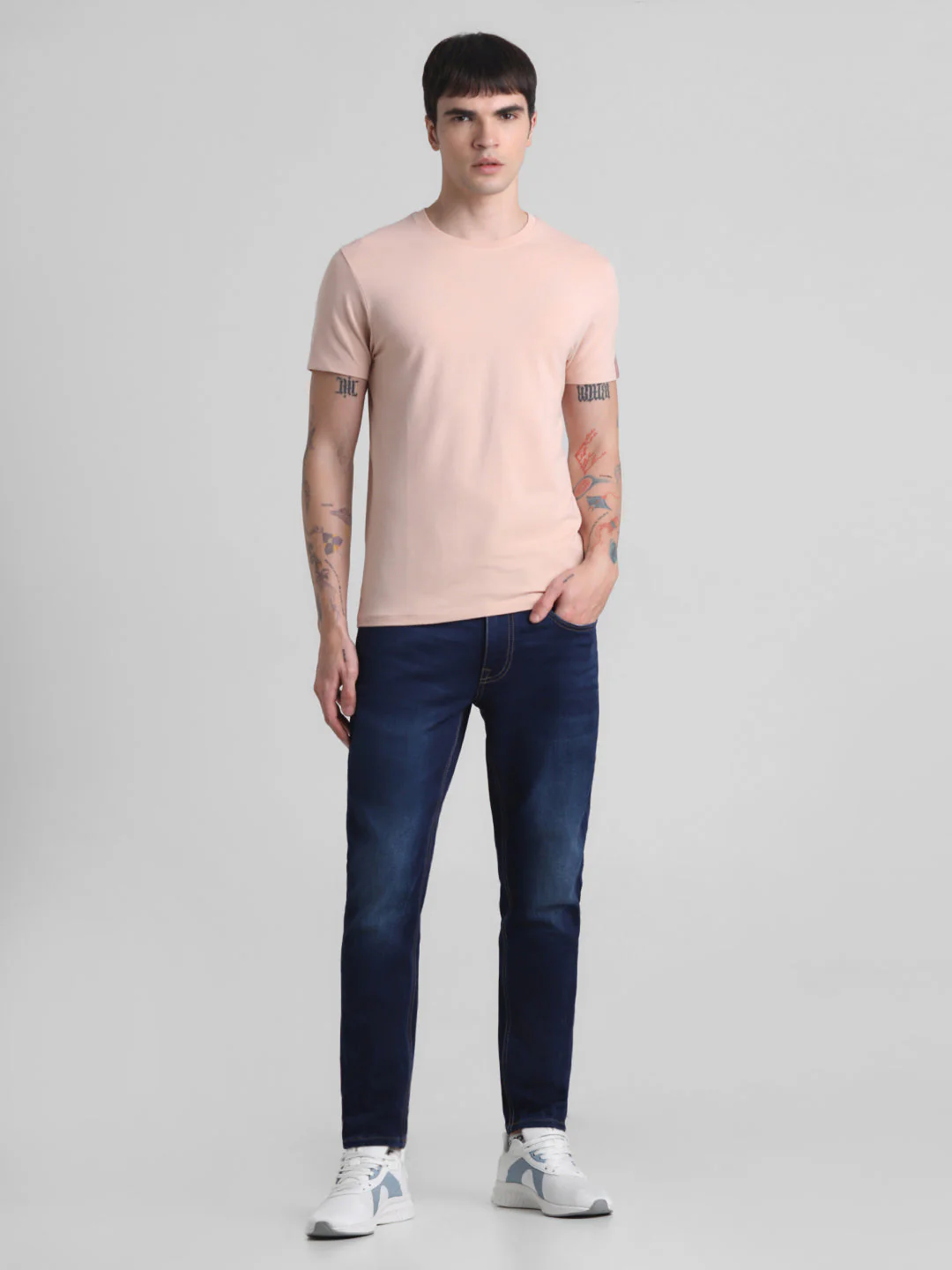 Light Pink Solid T-shirt - Image 6