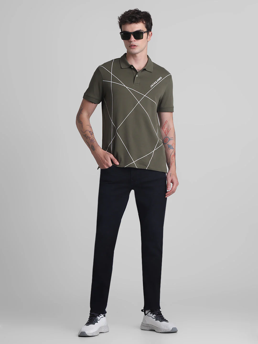 Dark Blue Glenn Slim Fit Jeans - Image 6