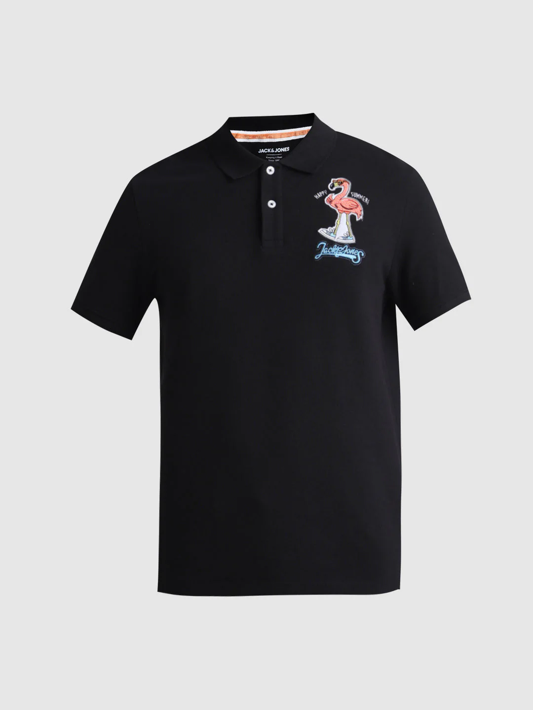 Black Appliqué Patchwork Polo - Image 7