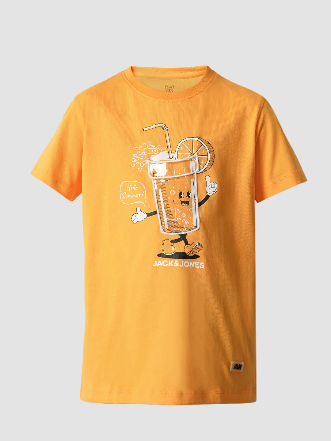 Boys Orange Graphic Print T-shirt - Image 7
