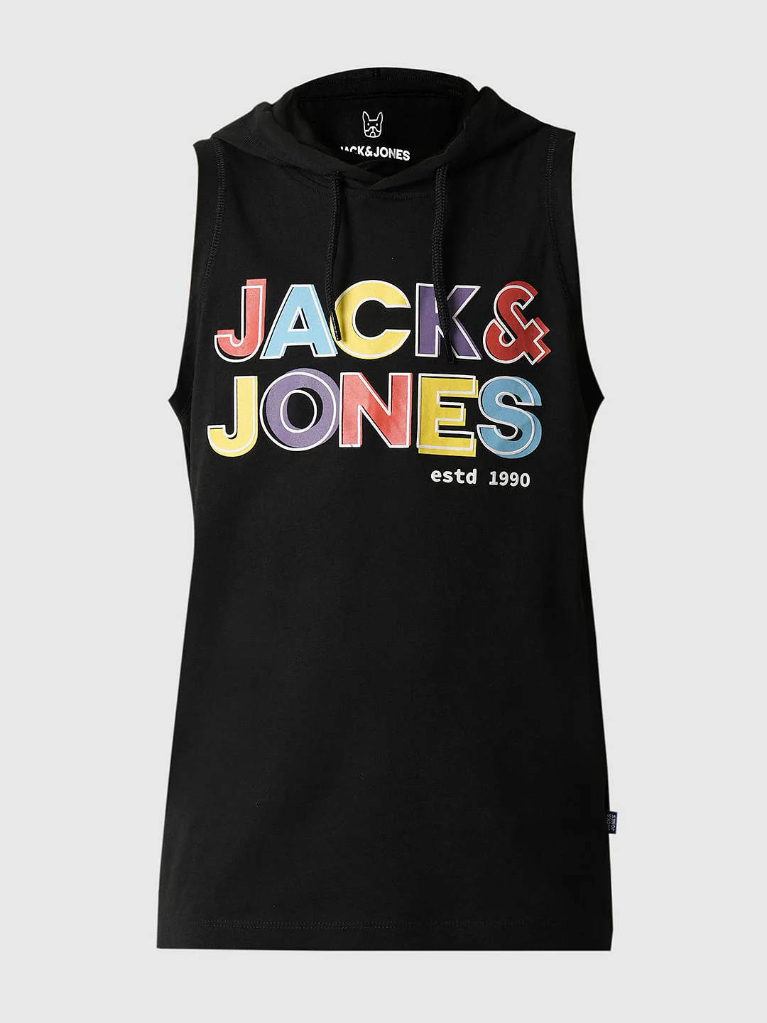 Boys Black Logo Print Hooded T-shirt - Image 7