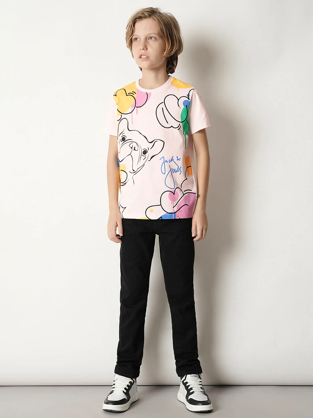 Boys Pink Graphic Print T-shirt - Image 5