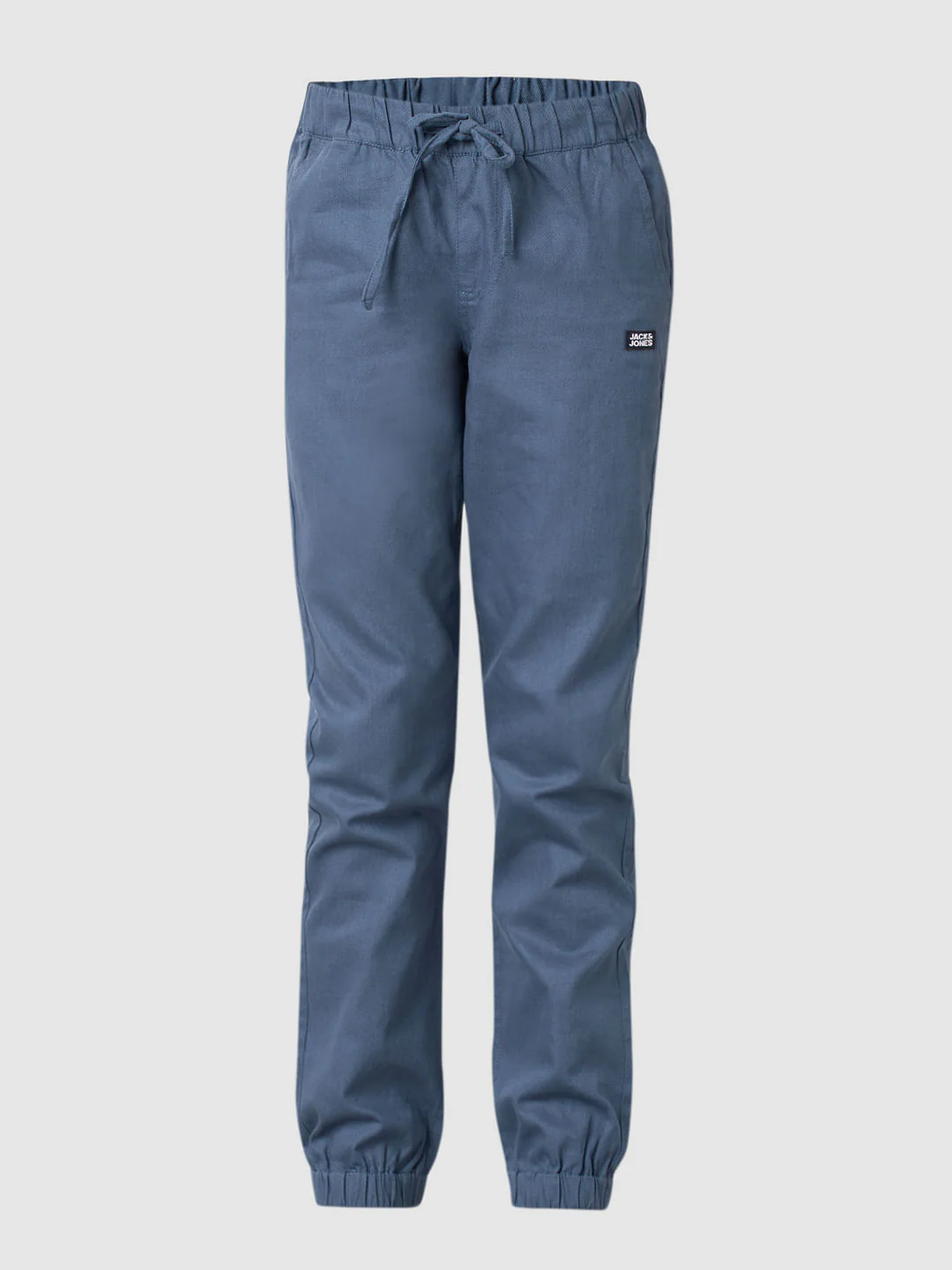 Boys Blue Mid Rise Jogger Pants - Image 7