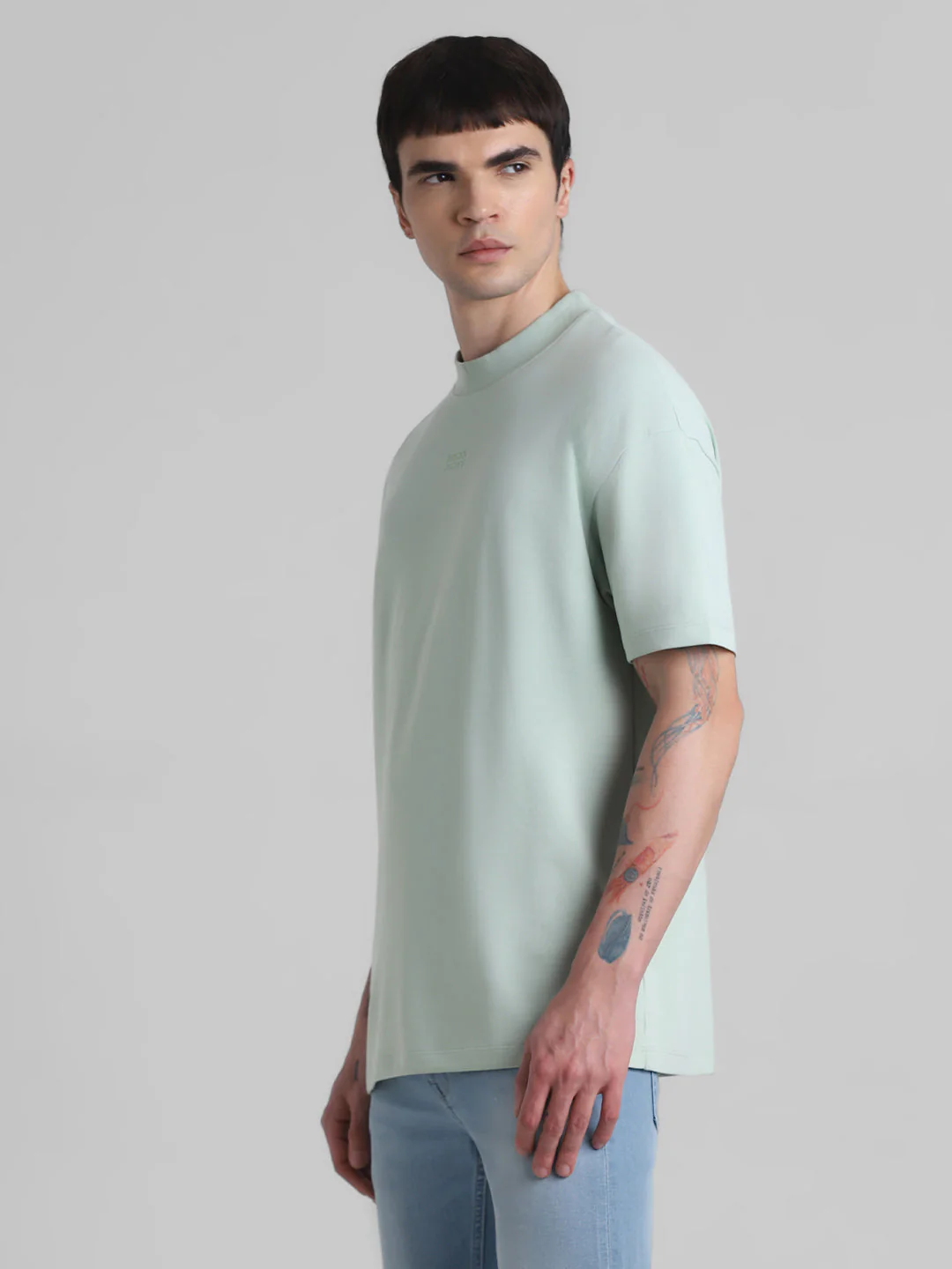 Green Logo Print Boxy T-shirt - Image 3