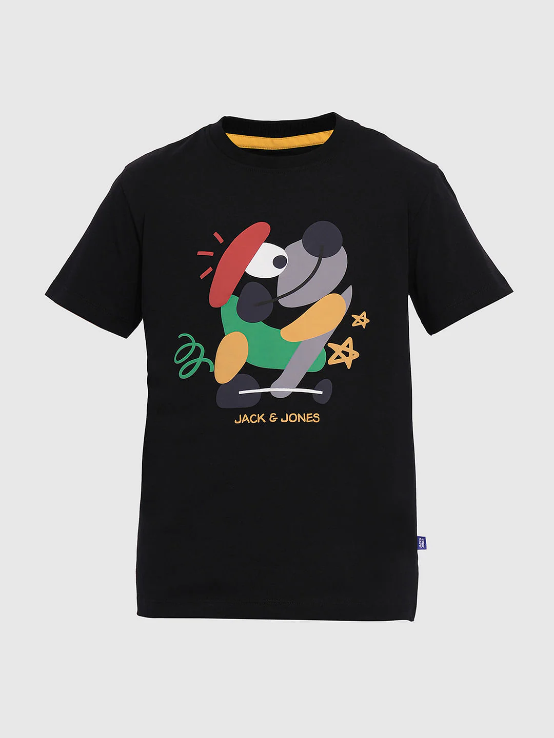 Boys Black Graphic Print T-shirt - Image 7
