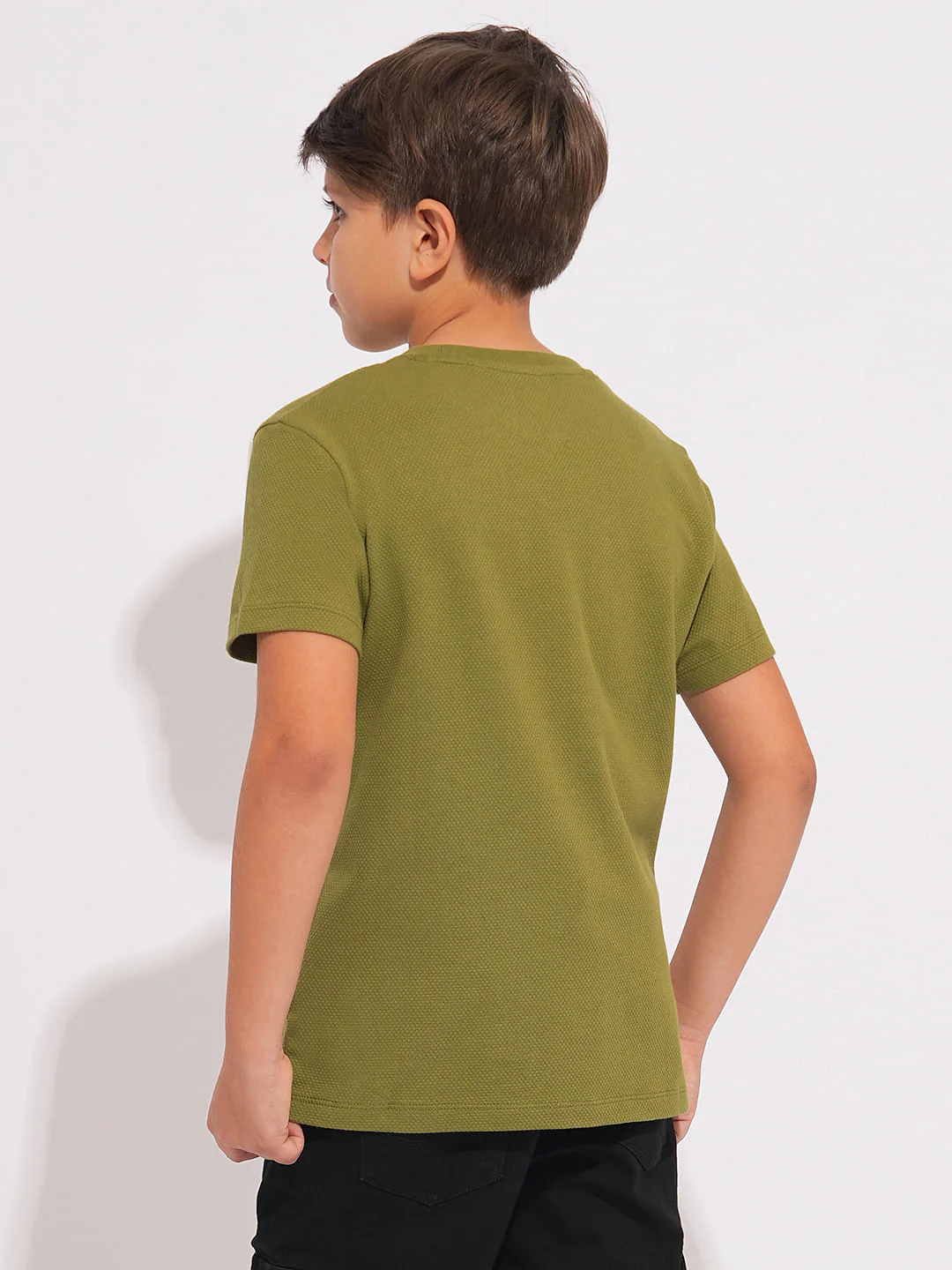 Boys Green Logo Print T-shirt - Image 4