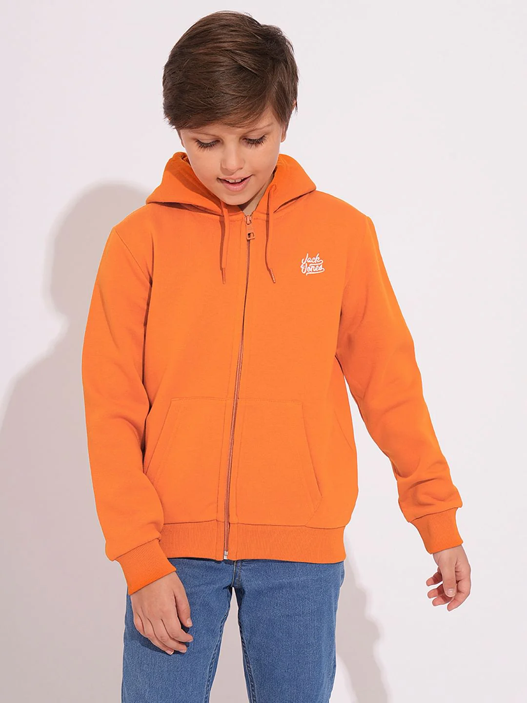 Boys Orange Hooded Sweatshirt - Image 2