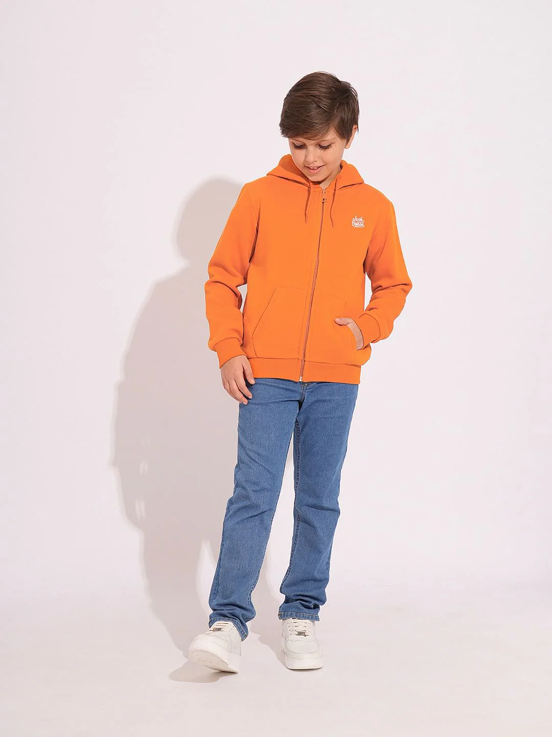 Boys Orange Hooded Sweatshirt - Image 5