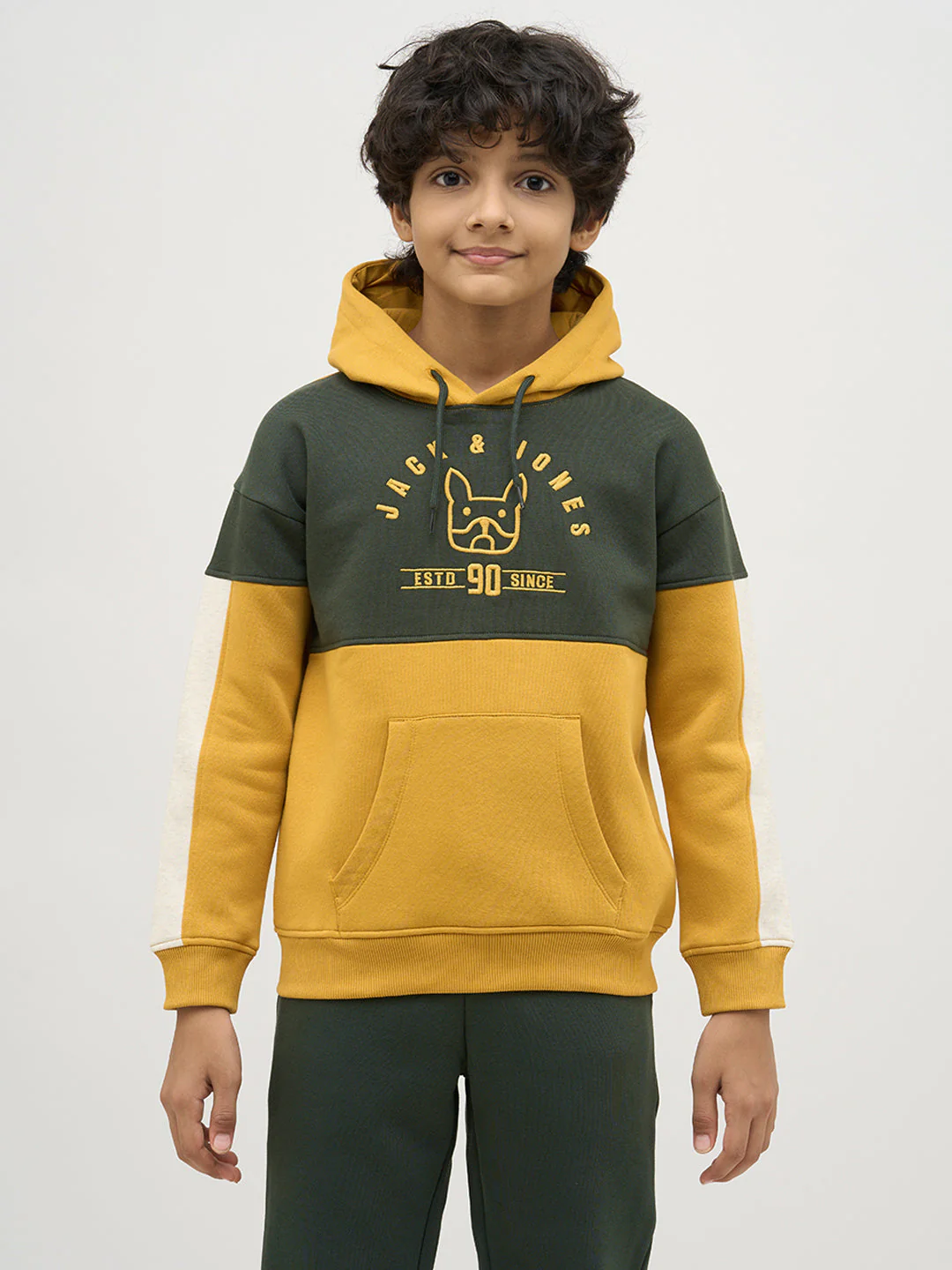 Boys Green Colourblocked Sweatshirt - Image 8