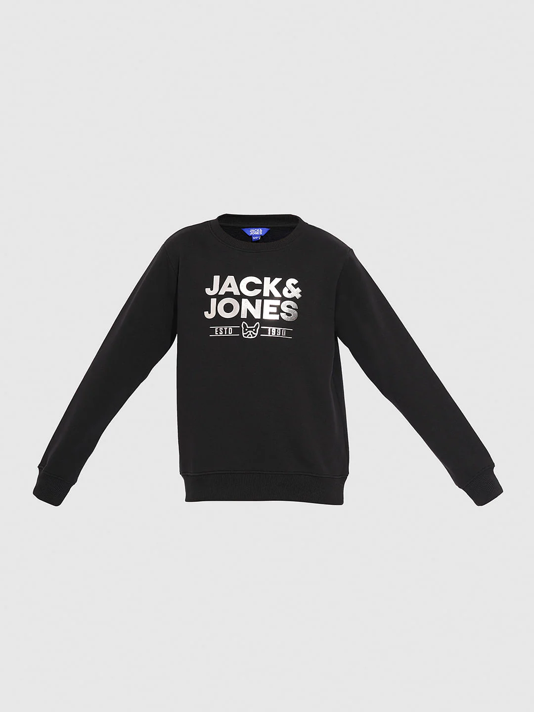 Boys Black Logo Print Sweatshirt - Image 7
