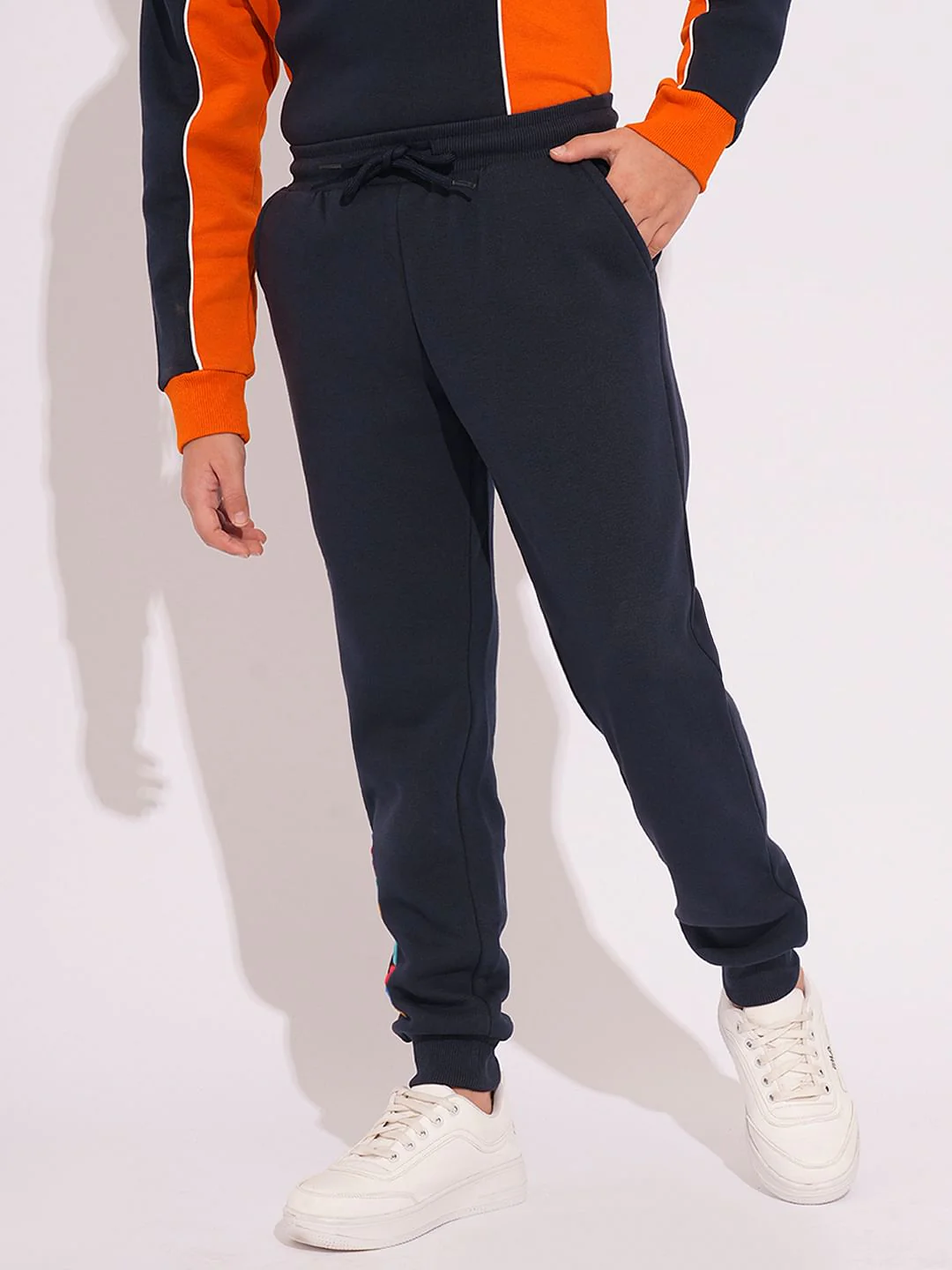Navy Blue Co-ord Set Sweatpants - Image 2