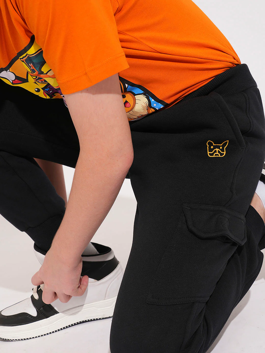 Boys Black Jogger Sweatpants - Image 6