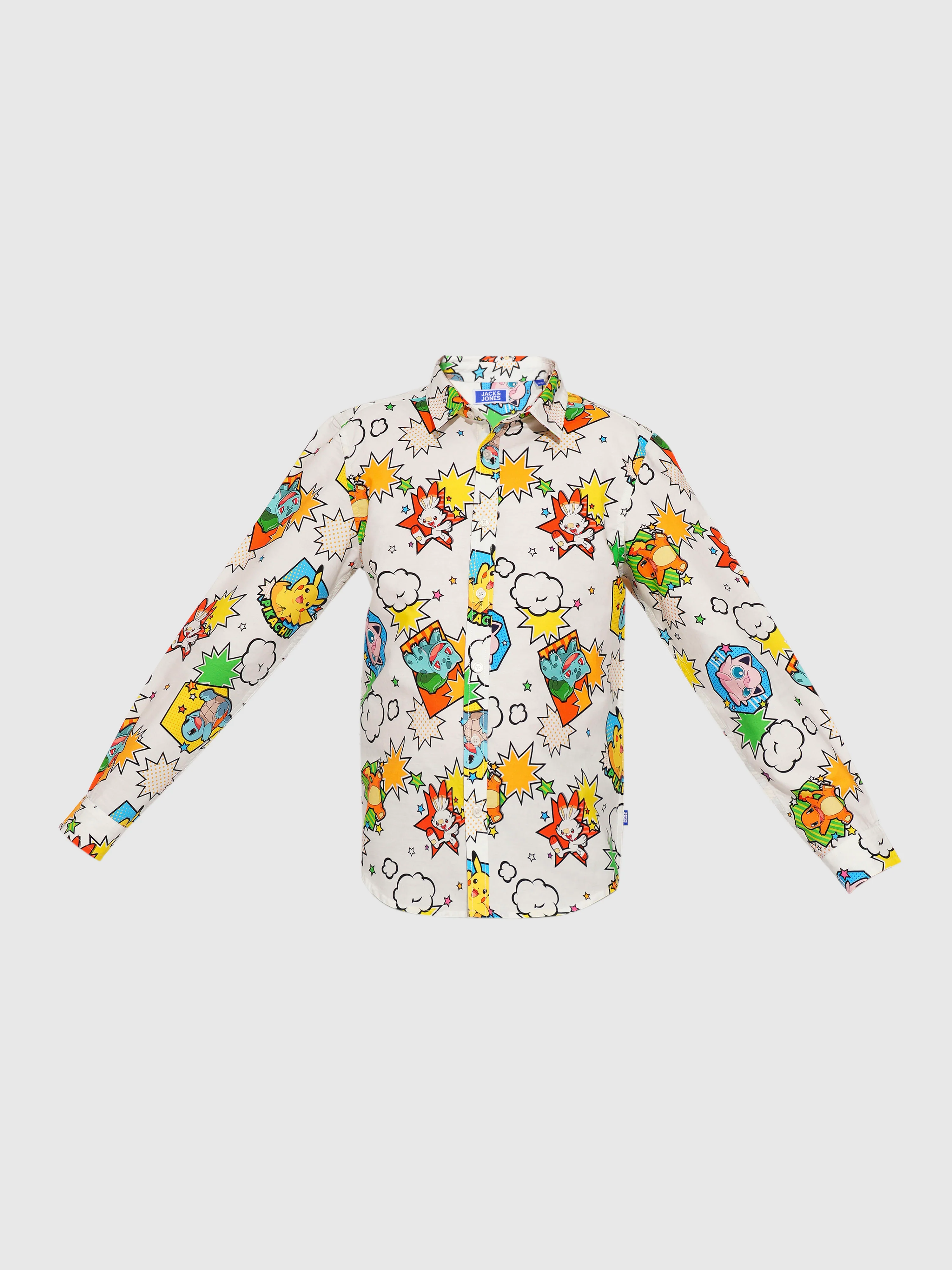 POKEMON Printed Cotton Shirt - Image 7