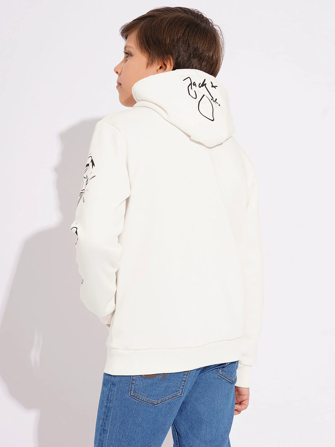 DONALD DUCK White Hooded Sweatshirt - Image 4