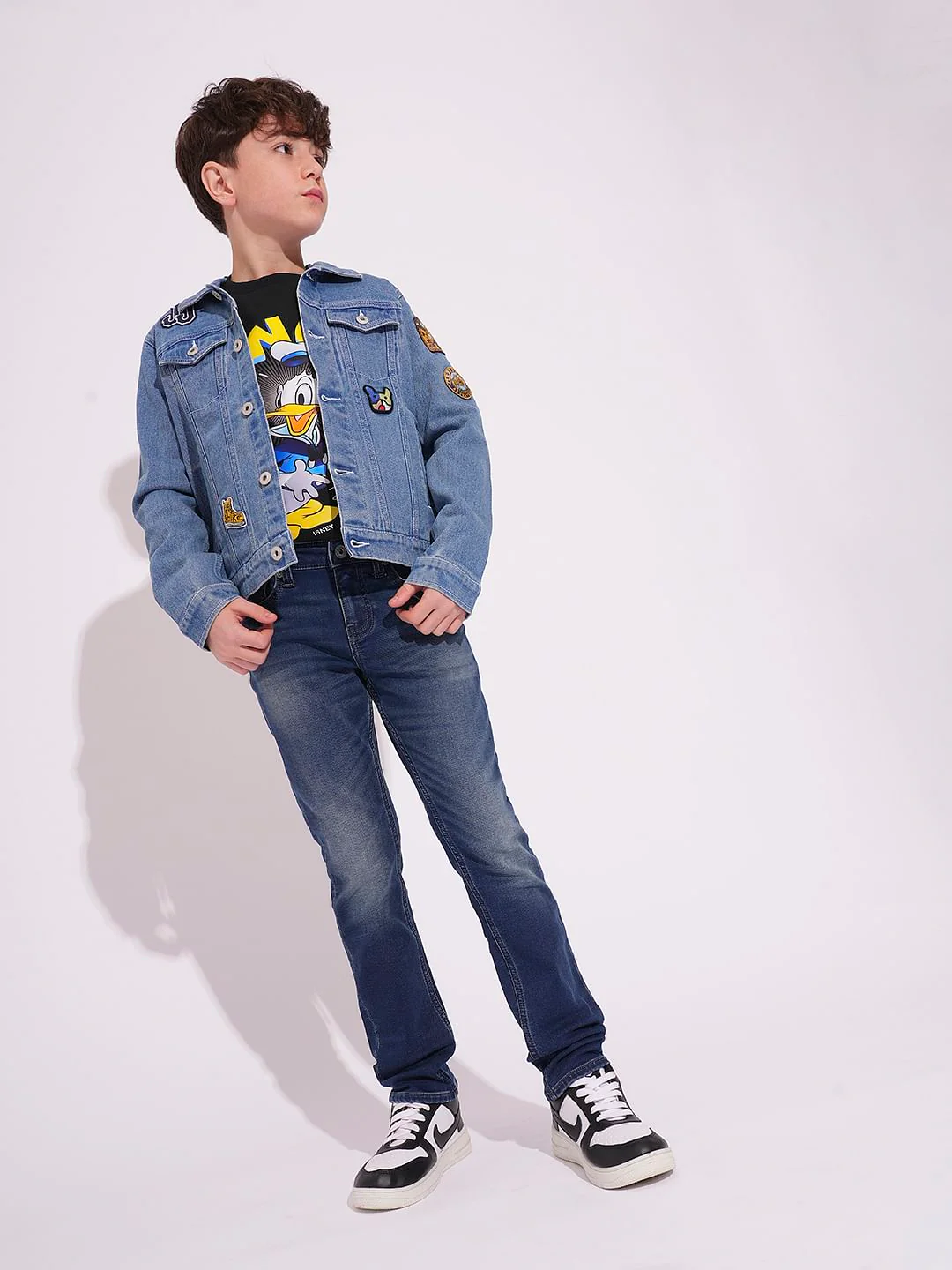 DONALD DUCK Black Printed Sweatshirt