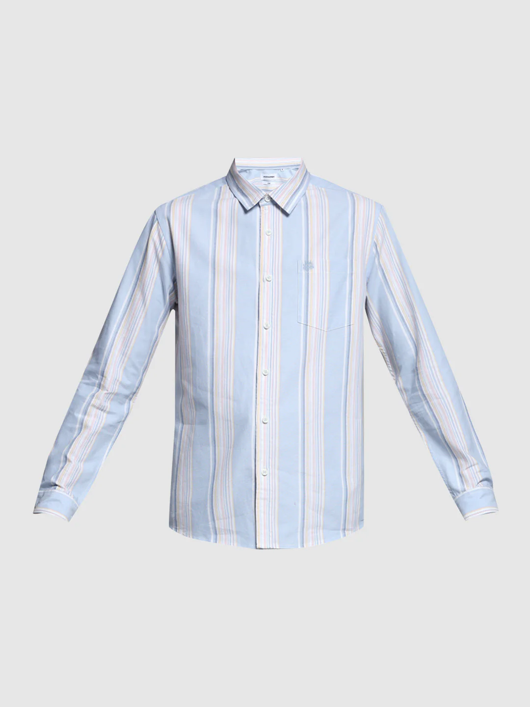 Blue Yarn Dyed Striped Shirt - Image 7