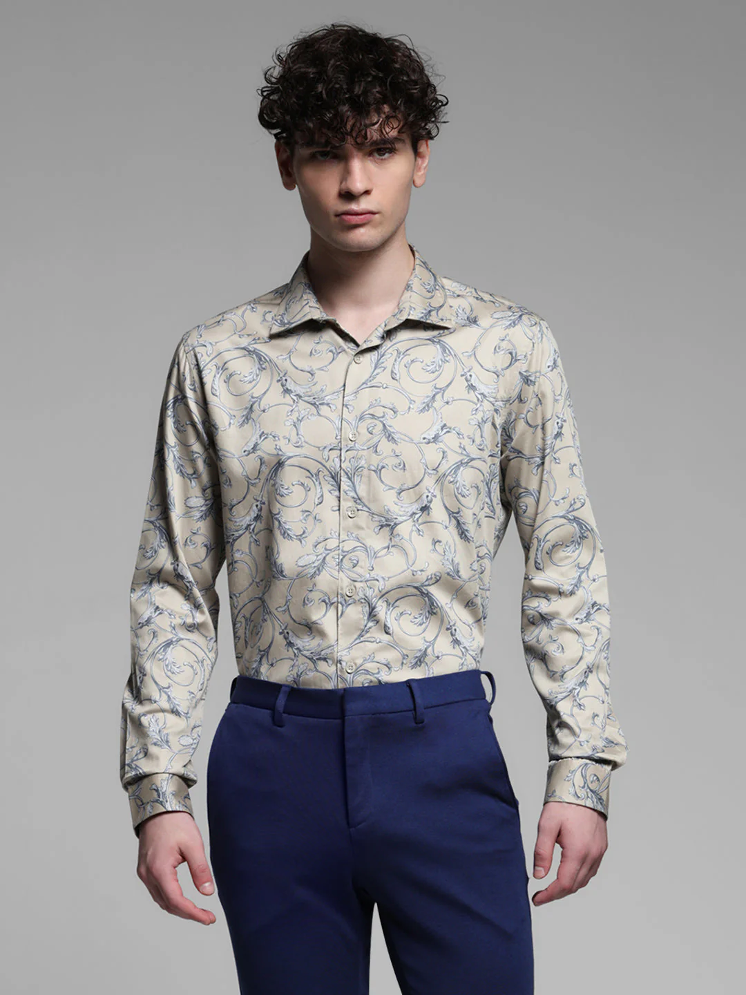 Printed Slim Fit Shirt - Image 2