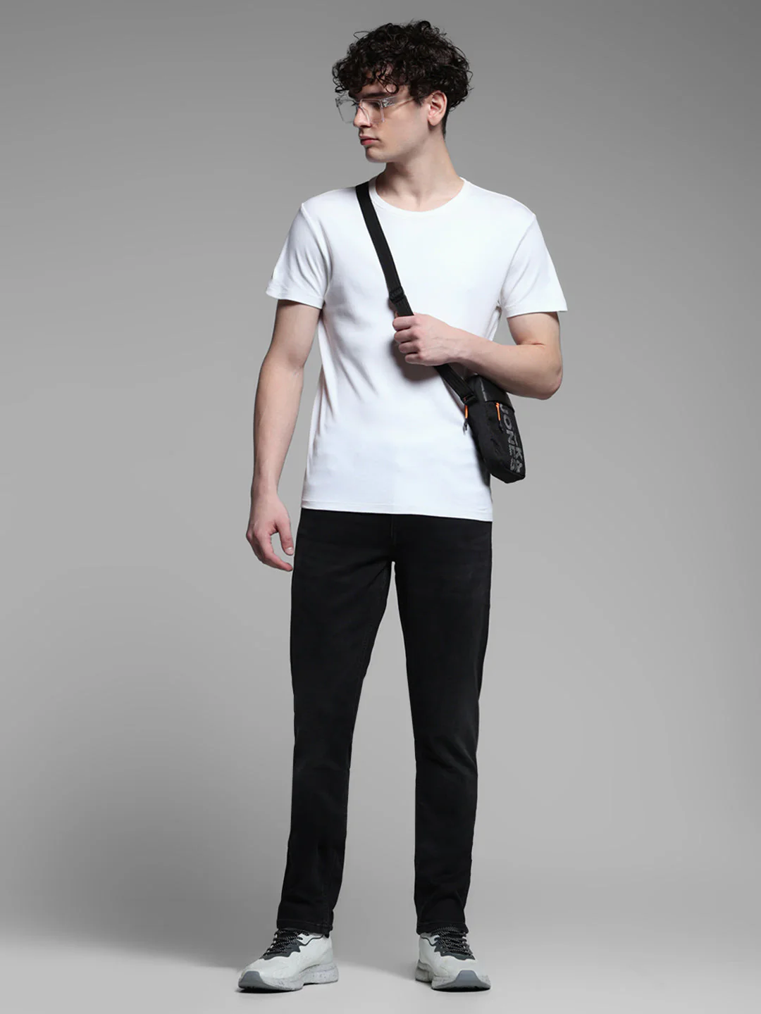 Black Glenn Knitted Slim Fit Jeans - Image 6