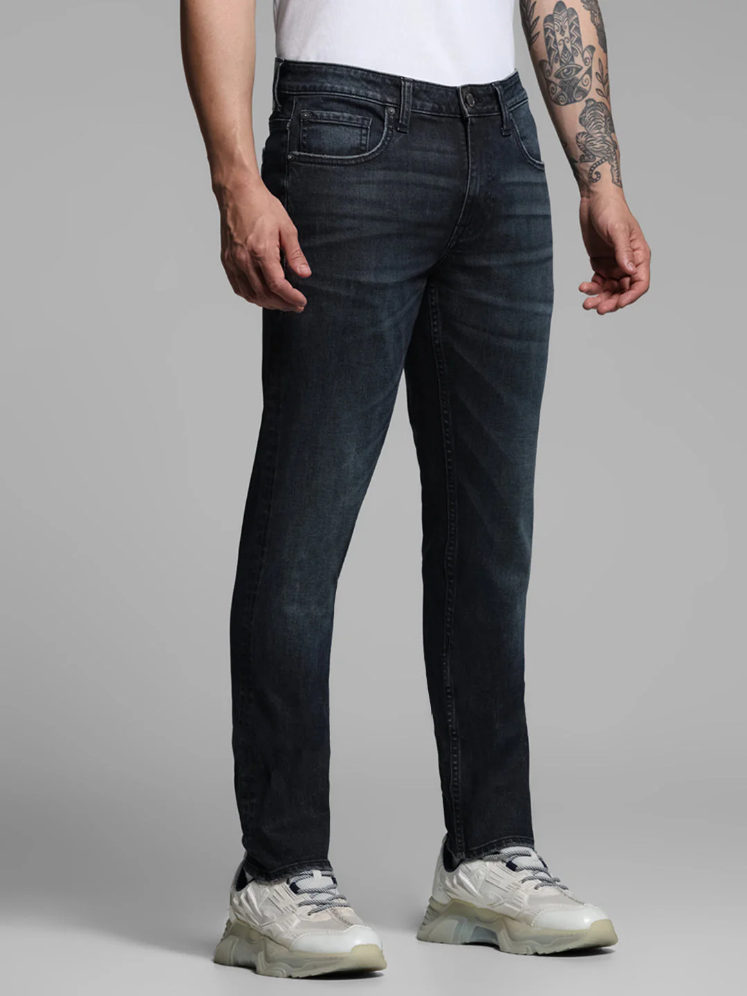 Dark Blue Glenn Slim Fit Jeans - Image 2
