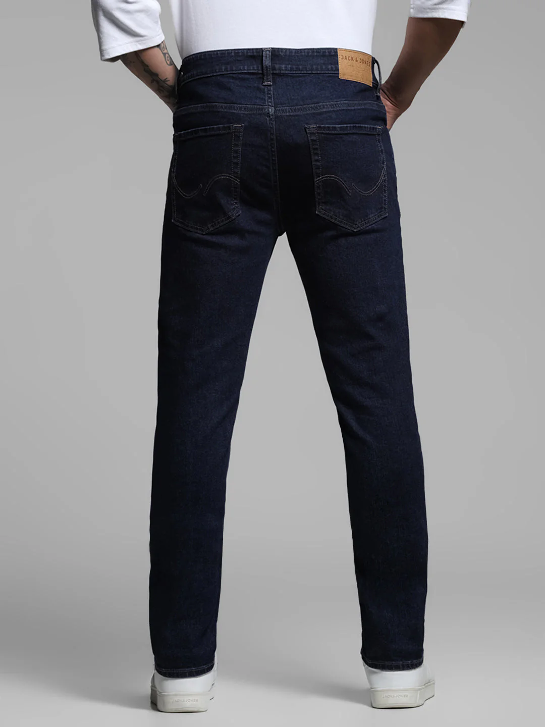 Dark Blue Ben Washed Skinny Jeans - Image 3